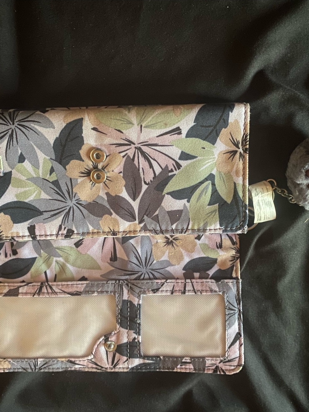 Vera Bradley Floral Wallet in Pink & Green